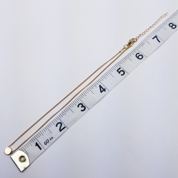 Moon Circle Choker Chain Gold Color - Picture 4 of 5